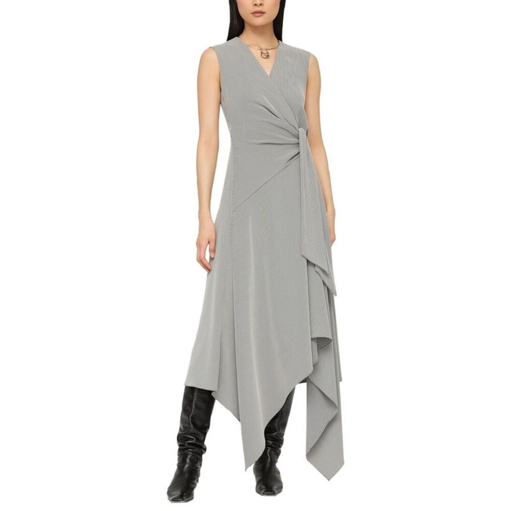 Lafayette 148 New York Womens Side Tie Handkerchief Dress